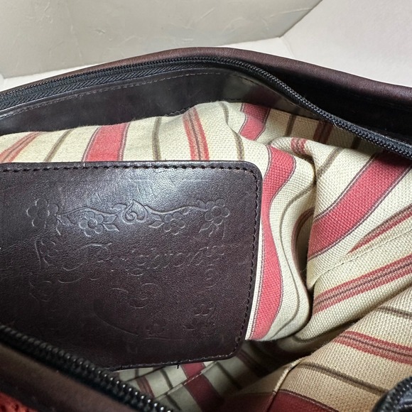 Brighton Terracotta Woven Straw Heart Shoulder Bag Leather Trim Silver Hrt Charm - Picture 7 of 12